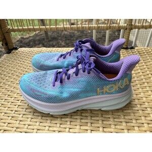 Women’s Hokaone Hoka Clifton 9 Pastel Running Walking Athleisure Sneaker 8.5